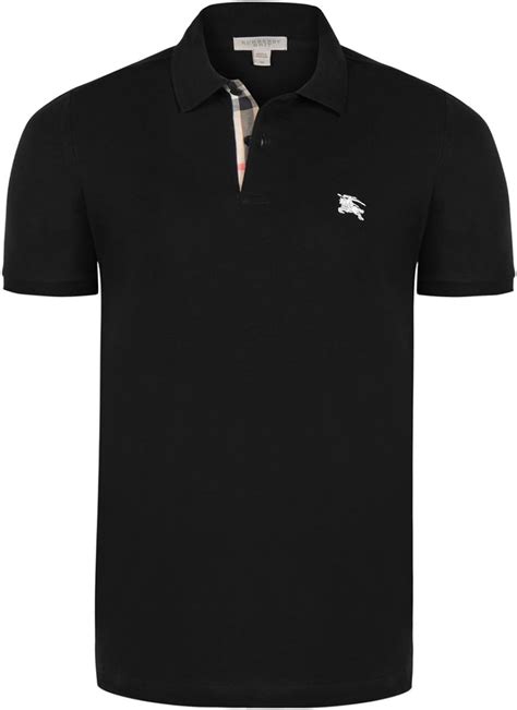 polo burberry negra|burberry polo men black.